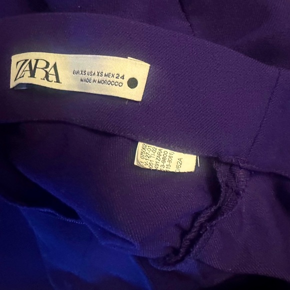 Zara purple mini ruched skirt - Picture 4 of 5